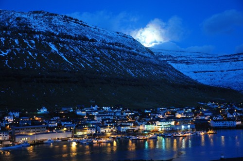 Faroe Islands at night