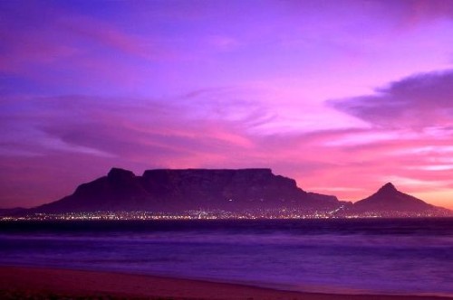 table-mountain at evening